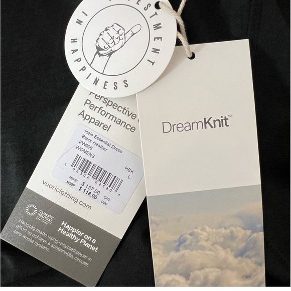 Vuori Halo Essential Dress
Women's DreamKnit Dress HEATHERED BLACK SIZE LARGE - Picture 10 of 13
